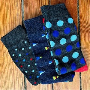 THREE PAIRS of Awesome Men’s Dress Socks - NWOT, Never been worn.